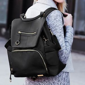 Skip Hop Chelsea Downtown Black Diaper Backpack